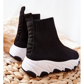 FR1 Calçados infantis esportivos juvenis negros Callobe preto 1