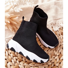 FR1 Calçados infantis esportivos juvenis negros Callobe preto 2