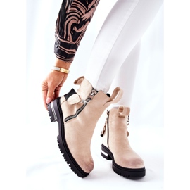 PS1 Botas isoladas com zíper Beige Cortona bege 2