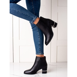 TRENDI Botas elegantes de salto alto preto 1