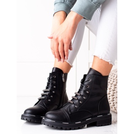 Botas de couro elegantes de caçadores ARTIKER preto 2