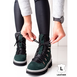 Botas ARTIKER de couro verde 1