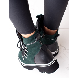 Botas ARTIKER de couro verde 2