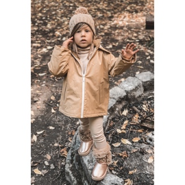 FR1 Botas de neve infantis com pele rosa ouro Bonni dourado 1