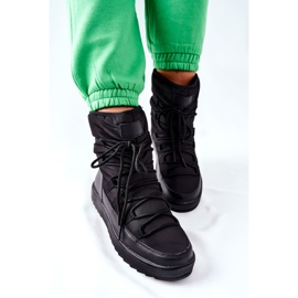 S.Barski Botas pretas quentes de neve femininas Cironeus preto 2