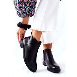 Botas planas quentes Sergio Leone BT511 pretas preto 1