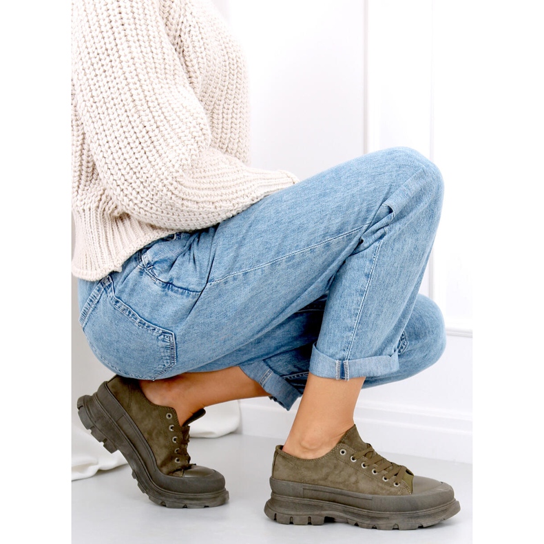 Tênis de sola alta Lily Green verde 1