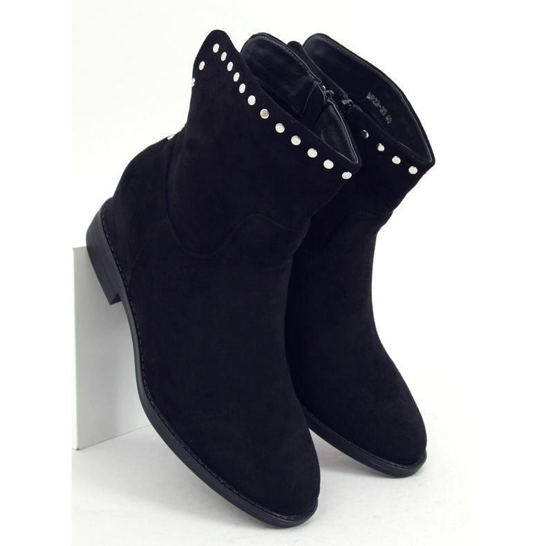 Botas em cunha oculta Melisa Black preto 2