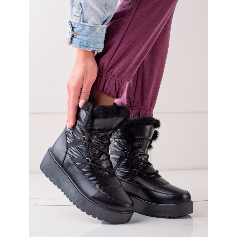 S. BARSKI Czarne Śniegowce S.BARSKI preto 1 S. BARSKI Czarne Śniegowce S.BARSKI preto 1