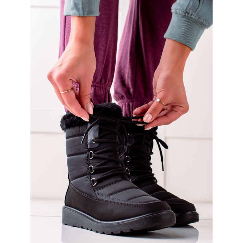 Botas de neve VINCEZA pretas claras preto 1