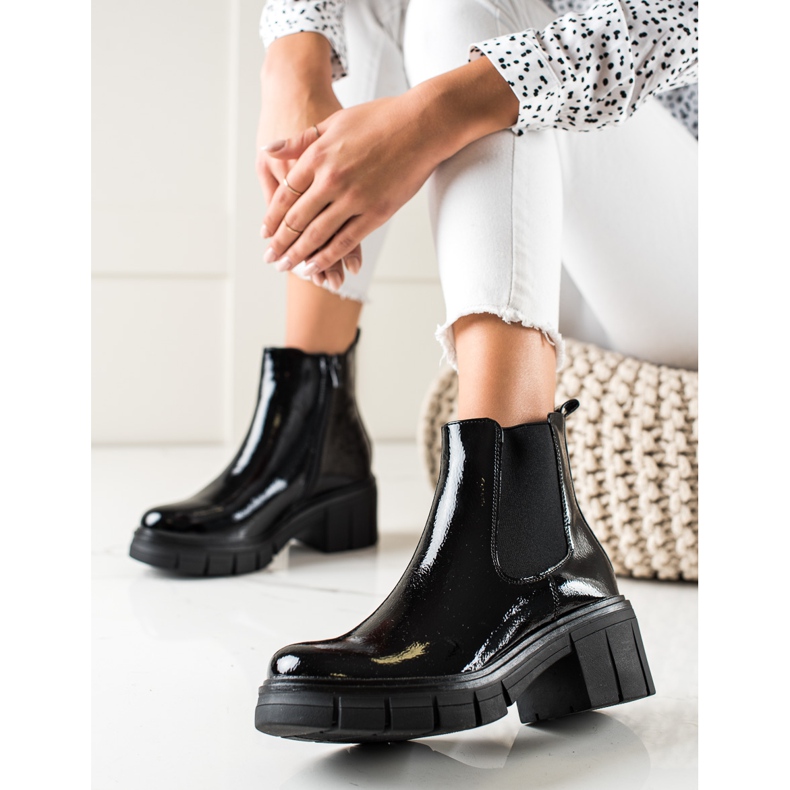 Filippo Botas Laquered Fashion preto 2