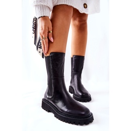 Bota alta Jodhpur Big Star II274416 preta preto 1