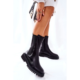 Bota alta Jodhpur Big Star II274416 preta preto 2