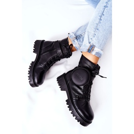 Couro aquecido para trabalhadores com rim Big Star II274430 preto 2