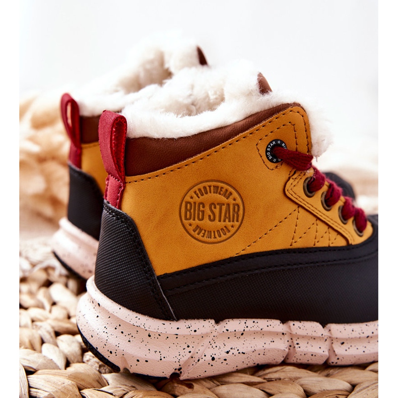 Botas aquecidas para crianças Big Star II374072 Camelo castanho preto laranja 2