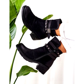 PS1 Botas Quentes De Salto Alto Preto Effie 3