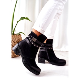 PS1 Botas Quentes De Salto Alto Preto Effie 4