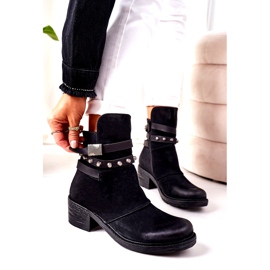 PS1 Botas Quentes De Salto Alto Preto Effie 5
