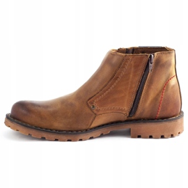 Olivier Botas masculinas 815 vermelhas castanho 1