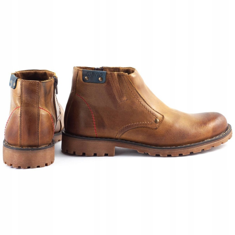 Olivier Botas masculinas 815 vermelhas marrom 4