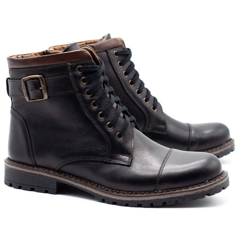Olivier Botas de caminhada masculinas 910MP DK.brown castanho 2