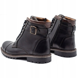 Olivier Botas de caminhada masculinas 910MP DK.brown marrom 4