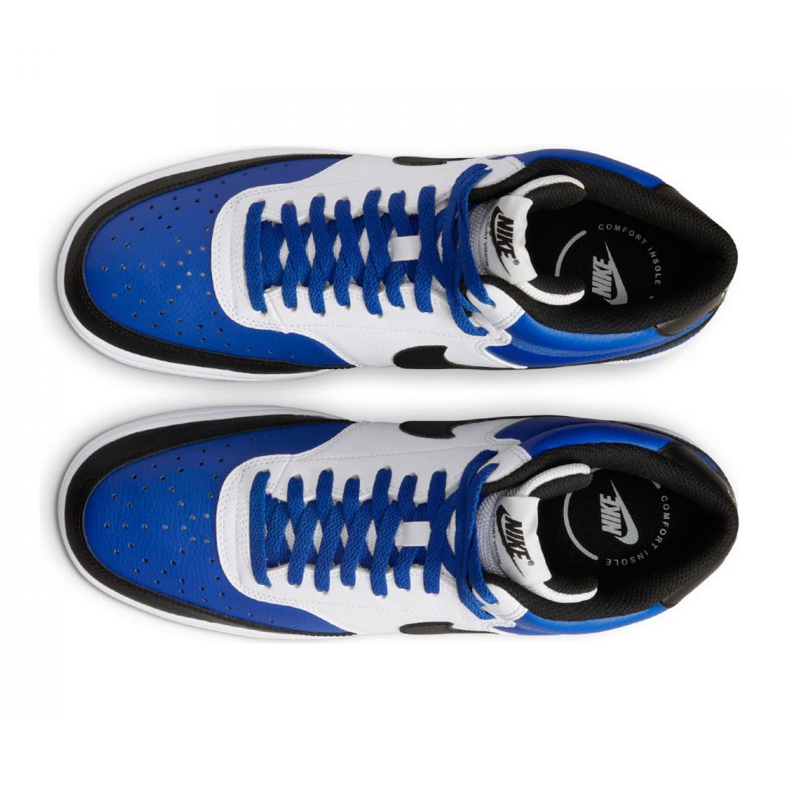 Nike Court Vision Mid Nba M DM1186-400 branco preto azul 2