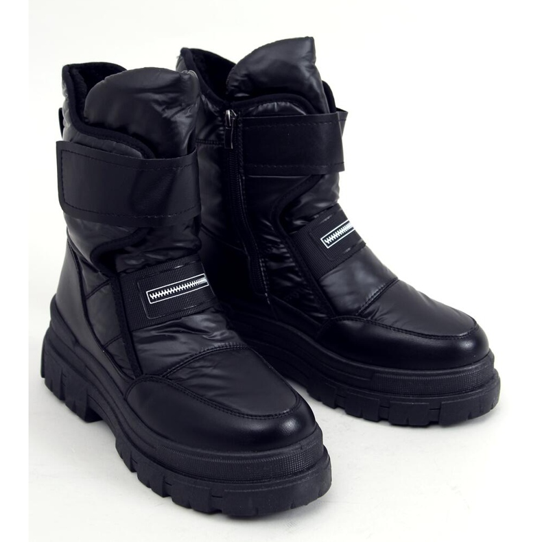 Botas de neve femininas Elza Black preto 2