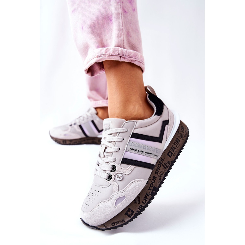 Calçados esportivos femininos Big Star II274297 cinza 2