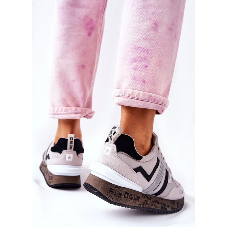 Calçados esportivos femininos Big Star II274297 cinza 1