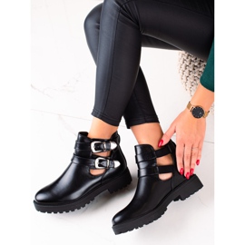 Bestelle Botas Pretas Com Fivelas preto 2 Bestelle Botas Pretas Com Fivelas preto 2