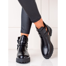 Bestelle Botas Pretas Com Fivelas preto 1 Bestelle Botas Pretas Com Fivelas preto 1