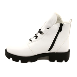 Sergio Leone BT740 Botas brancas branco preto 1