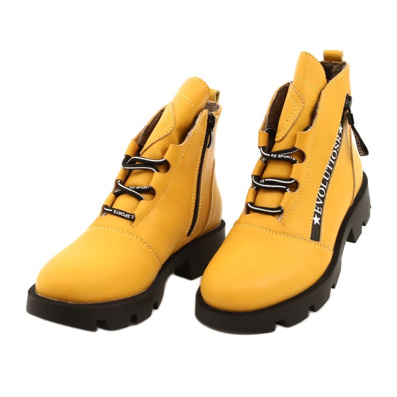 Botas Amarelas Sergio Leone BT740 preto amarelo 2