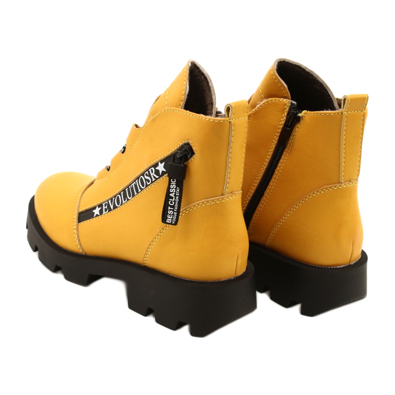 Botas Amarelas Sergio Leone BT740 preto amarelo 4