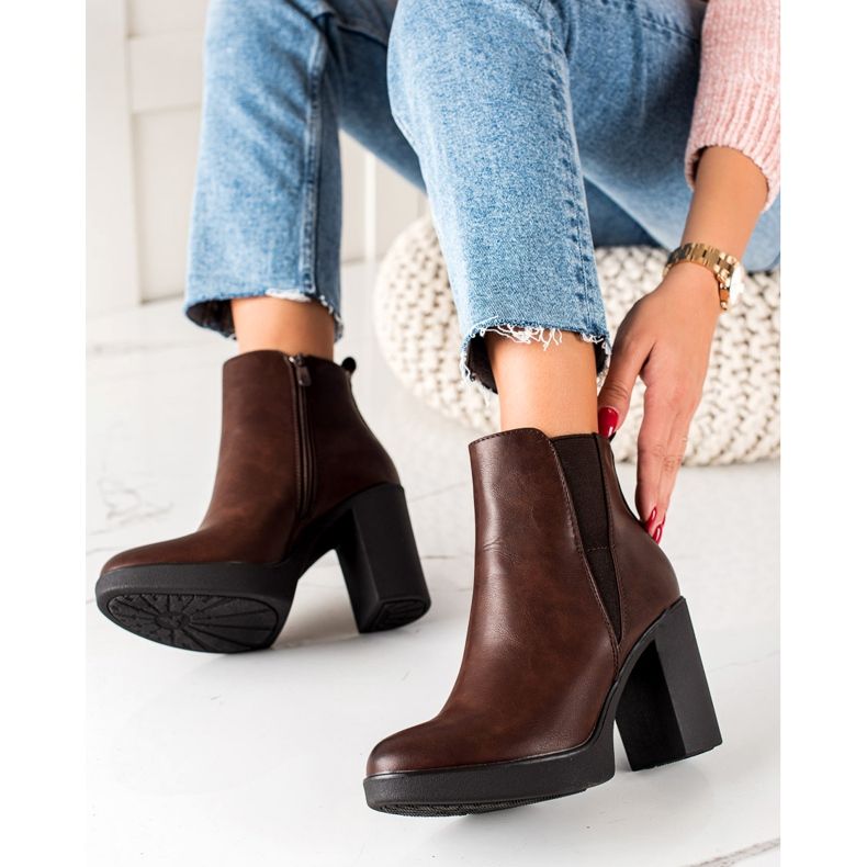 Super Mode Botas marrons quentes marrom 1