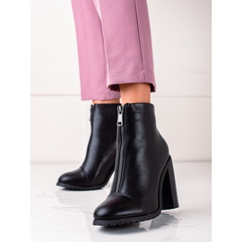 Super Mode Botas clássicas com zíper preto 1