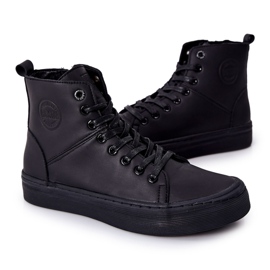 Tênis de cano alto masculino Big Star II174048 preto 2
