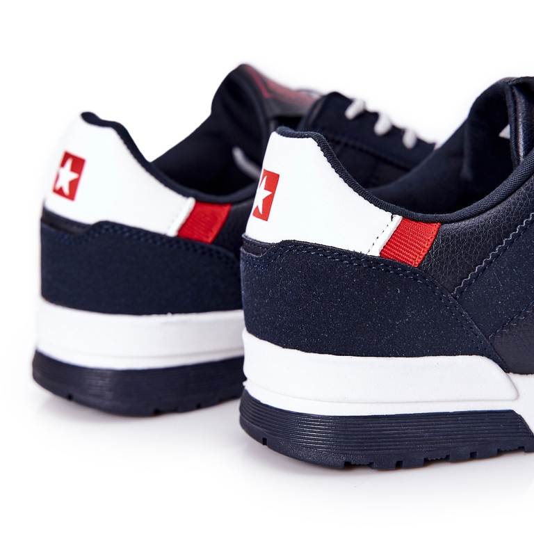 Tênis esportivos masculinos Memory Foam Big Star Azul marinho II174083 2