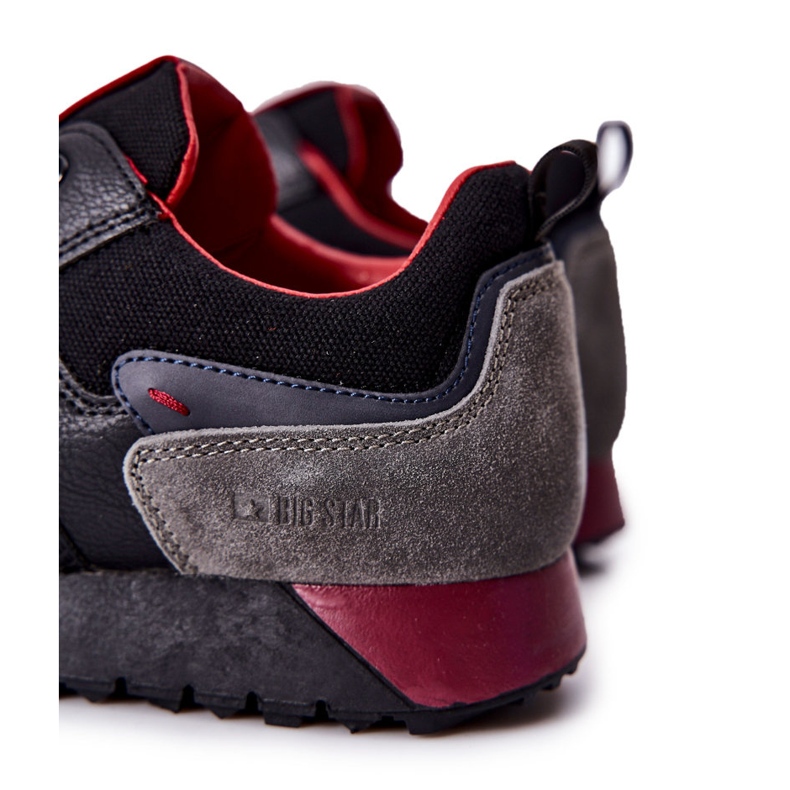 Tênis esportivos masculinos Memory Foam Big Star Black II174090 preto 1