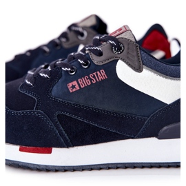 Sapatas esportivas masculinas Big Star II174190 azul marinho 1