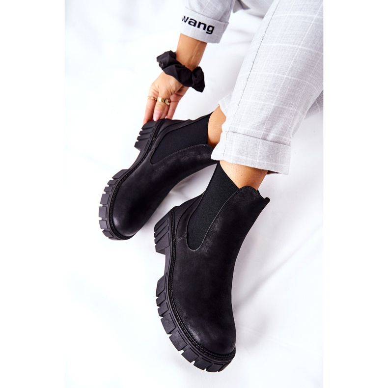 Trabalhadores de botas caçadores isolados Sergio Leone TR761 preto 1 Trabalhadores de botas caçadores isolados Sergio Leone TR761 preto 1