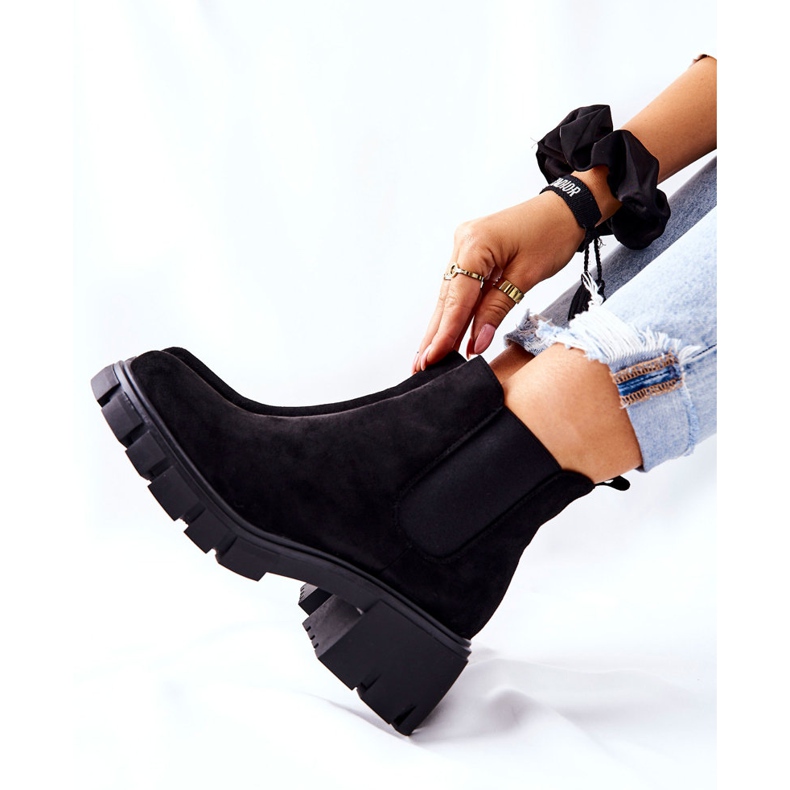 PS1 Botas quentes no salto alto Black Madge preto 2
