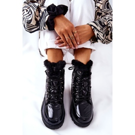 POTOCKI Botas de neve altas com isolamento de pele, Black Sneezy preto 2 POTOCKI Botas de neve altas com isolamento de pele, Black Sneezy preto 2