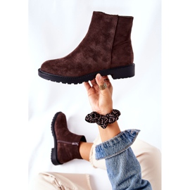 PH1 Botas Chelsea Botas De Salto Riso Marrom Laurette 1