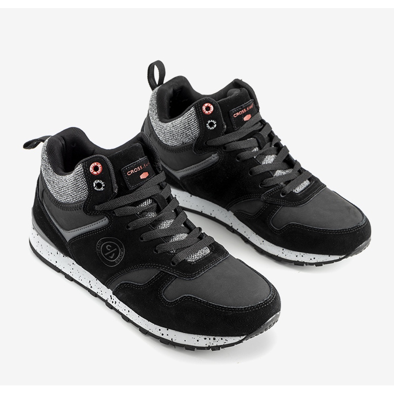 Tênis masculino preto Cross Jeans Merle cinza 1