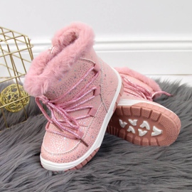 Botas isoladas Jr EVE325B rosa branco 2 Botas isoladas Jr EVE325B rosa branco 2