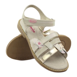 American Club American Sandals Gladiatori bege dourado 3