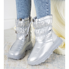 Botas de neve prateadas com punhos Houle prata 1