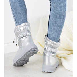 Botas de neve prateadas com punhos Houle prata 2